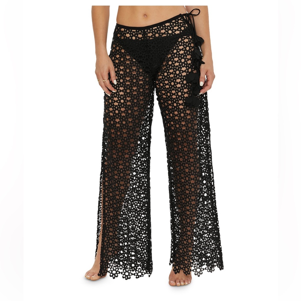 Trina Turk Crochet Beach Cover-Up Pants